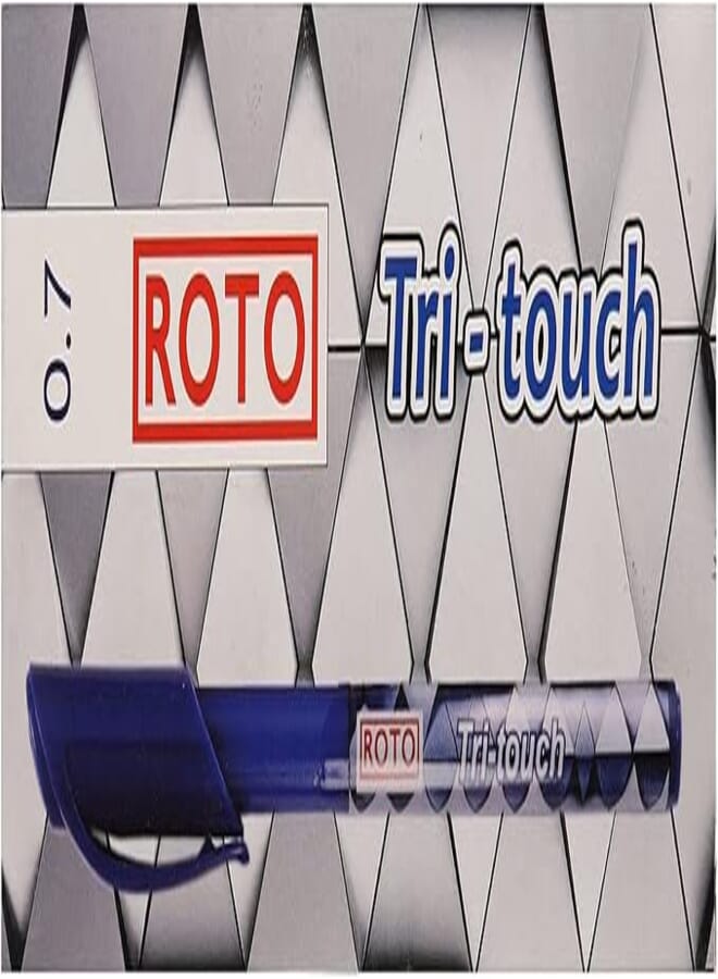 Roto tri-touch pen 0.7 mm pack of 12 pcs. - blue
